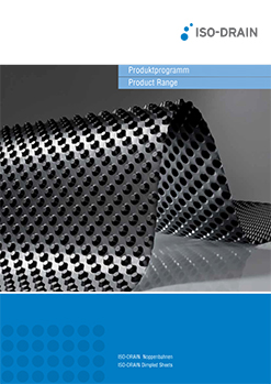 ISO-DRAIN Dimpled Sheet Products<br>Four disciplines – <br>countless solutions